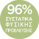 96% συστατικά φυσικής προέλευσης